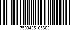 Código de barras (EAN, GTIN, SKU, ISBN): '7500435106603'