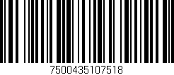 Código de barras (EAN, GTIN, SKU, ISBN): '7500435107518'