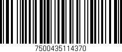Código de barras (EAN, GTIN, SKU, ISBN): '7500435114370'