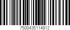 Código de barras (EAN, GTIN, SKU, ISBN): '7500435114912'