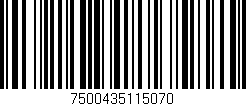 Código de barras (EAN, GTIN, SKU, ISBN): '7500435115070'