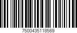 Código de barras (EAN, GTIN, SKU, ISBN): '7500435118569'
