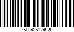Código de barras (EAN, GTIN, SKU, ISBN): '7500435124928'