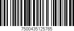 Código de barras (EAN, GTIN, SKU, ISBN): '7500435125765'