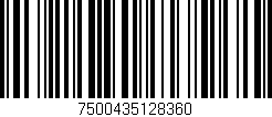 Código de barras (EAN, GTIN, SKU, ISBN): '7500435128360'
