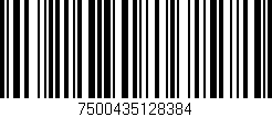 Código de barras (EAN, GTIN, SKU, ISBN): '7500435128384'