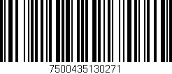 Código de barras (EAN, GTIN, SKU, ISBN): '7500435130271'