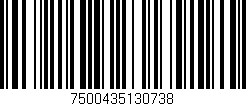 Código de barras (EAN, GTIN, SKU, ISBN): '7500435130738'