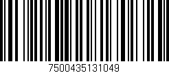Código de barras (EAN, GTIN, SKU, ISBN): '7500435131049'