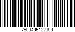 Código de barras (EAN, GTIN, SKU, ISBN): '7500435132398'