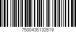 Código de barras (EAN, GTIN, SKU, ISBN): '7500435132619'