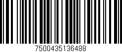 Código de barras (EAN, GTIN, SKU, ISBN): '7500435136488'
