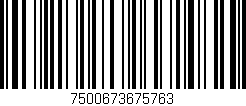 Código de barras (EAN, GTIN, SKU, ISBN): '7500673675763'
