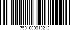 Código de barras (EAN, GTIN, SKU, ISBN): '7501000910212'
