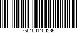 Código de barras (EAN, GTIN, SKU, ISBN): '7501001100285'