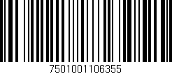 Código de barras (EAN, GTIN, SKU, ISBN): '7501001106355'