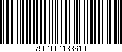 Código de barras (EAN, GTIN, SKU, ISBN): '7501001133610'