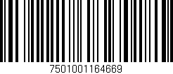 Código de barras (EAN, GTIN, SKU, ISBN): '7501001164669'
