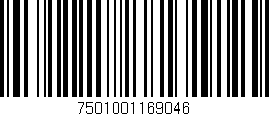 Código de barras (EAN, GTIN, SKU, ISBN): '7501001169046'