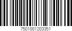 Código de barras (EAN, GTIN, SKU, ISBN): '7501001203351'