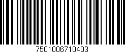 Código de barras (EAN, GTIN, SKU, ISBN): '7501006710403'