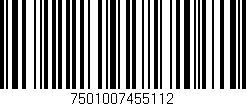 Código de barras (EAN, GTIN, SKU, ISBN): '7501007455112'
