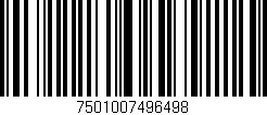 Código de barras (EAN, GTIN, SKU, ISBN): '7501007496498'