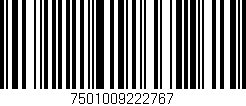 Código de barras (EAN, GTIN, SKU, ISBN): '7501009222767'