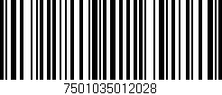 Código de barras (EAN, GTIN, SKU, ISBN): '7501035012028'