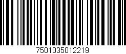 Código de barras (EAN, GTIN, SKU, ISBN): '7501035012219'
