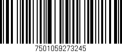 Código de barras (EAN, GTIN, SKU, ISBN): '7501059273245'