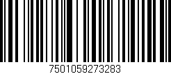 Código de barras (EAN, GTIN, SKU, ISBN): '7501059273283'