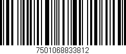 Código de barras (EAN, GTIN, SKU, ISBN): '7501068833812'
