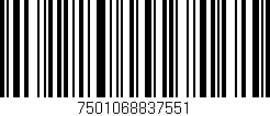 Código de barras (EAN, GTIN, SKU, ISBN): '7501068837551'