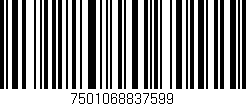 Código de barras (EAN, GTIN, SKU, ISBN): '7501068837599'