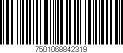 Código de barras (EAN, GTIN, SKU, ISBN): '7501068842319'
