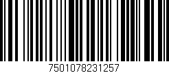 Código de barras (EAN, GTIN, SKU, ISBN): '7501078231257'