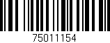 Código de barras (EAN, GTIN, SKU, ISBN): '75011154'