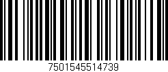 Código de barras (EAN, GTIN, SKU, ISBN): '7501545514739'