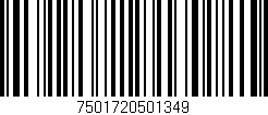 Código de barras (EAN, GTIN, SKU, ISBN): '7501720501349'