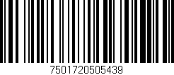 Código de barras (EAN, GTIN, SKU, ISBN): '7501720505439'