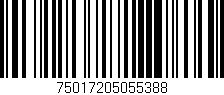 Código de barras (EAN, GTIN, SKU, ISBN): '75017205055388'