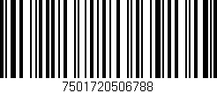 Código de barras (EAN, GTIN, SKU, ISBN): '7501720506788'