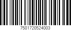 Código de barras (EAN, GTIN, SKU, ISBN): '7501720524003'
