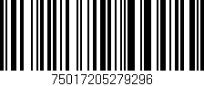 Código de barras (EAN, GTIN, SKU, ISBN): '75017205279296'