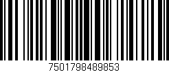 Código de barras (EAN, GTIN, SKU, ISBN): '7501798489853'