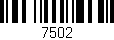 Código de barras (EAN, GTIN, SKU, ISBN): '7502'