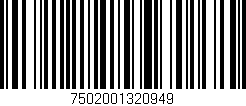 Código de barras (EAN, GTIN, SKU, ISBN): '7502001320949'