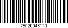 Código de barras (EAN, GTIN, SKU, ISBN): '75020046178'
