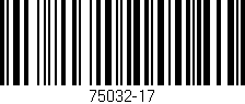Código de barras (EAN, GTIN, SKU, ISBN): '75032-17'